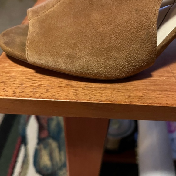 Leather upper Alfani peep toe booties - Picture 3 of 11